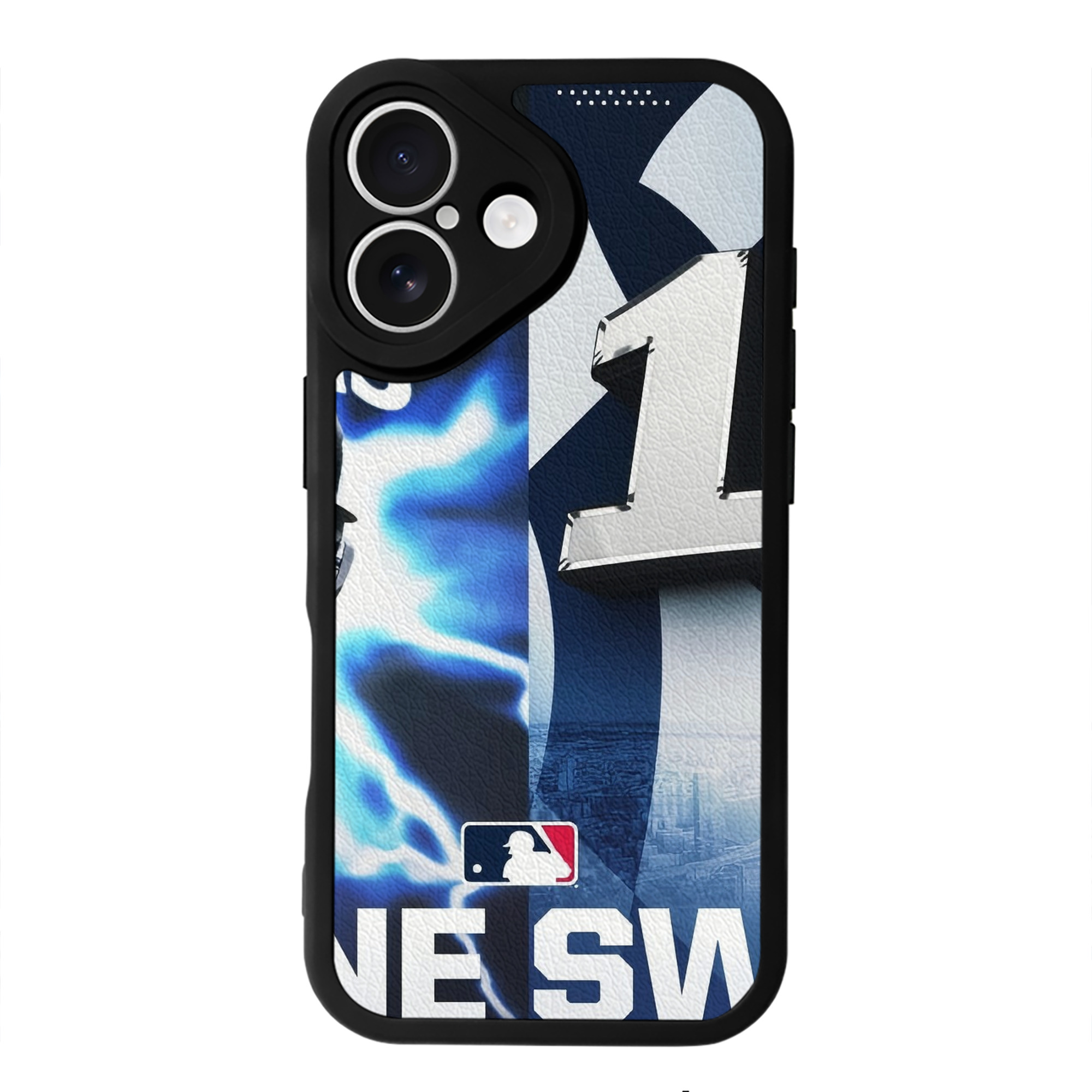 Aaron Judge First to 40 Home Runs In One Swing IPhone 16 Silicone Leather Case – UV Print, Lambskin Texture – Perfect Fit, Wireless Charging Compatible, Scratch Resistant, Precise Cutouts – Stylish Protection For IPhone 16